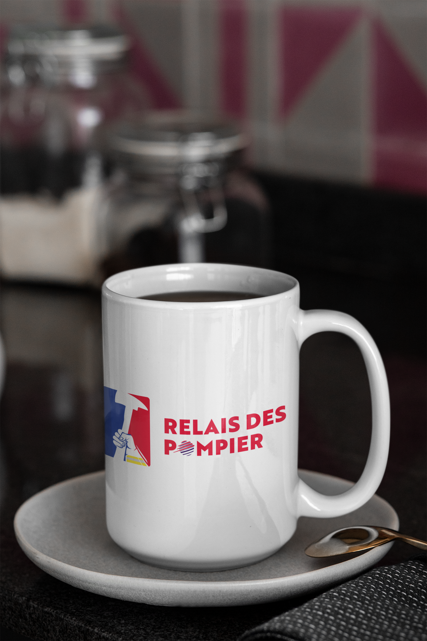 Tasse a café 15 oz Relais des pompiers