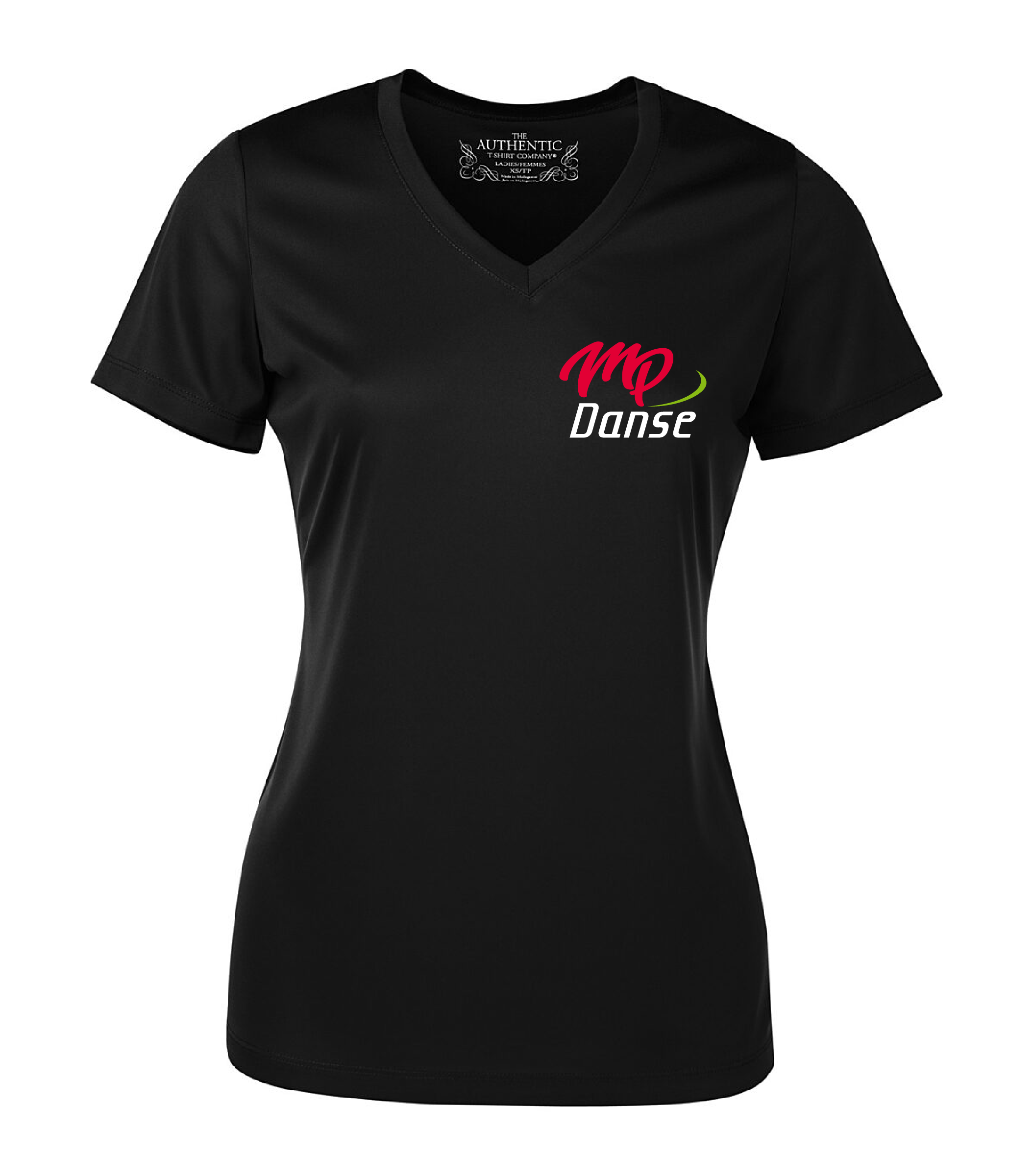 T-Shirt col en V école de danse Manon Poitras