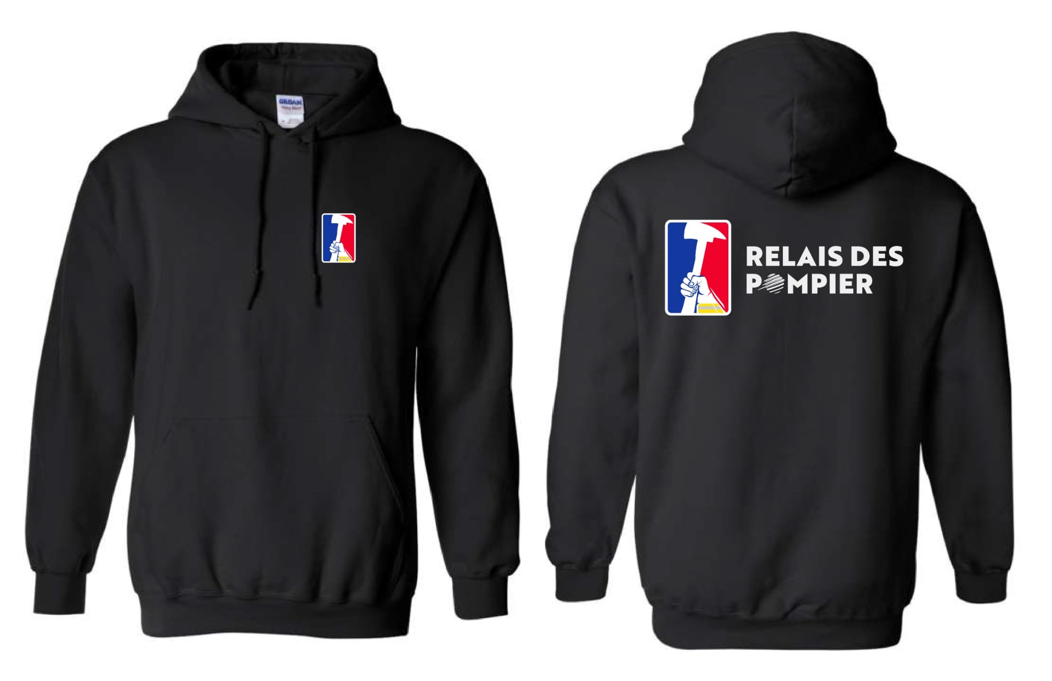 Hoodie en coton Relais des Pompiers