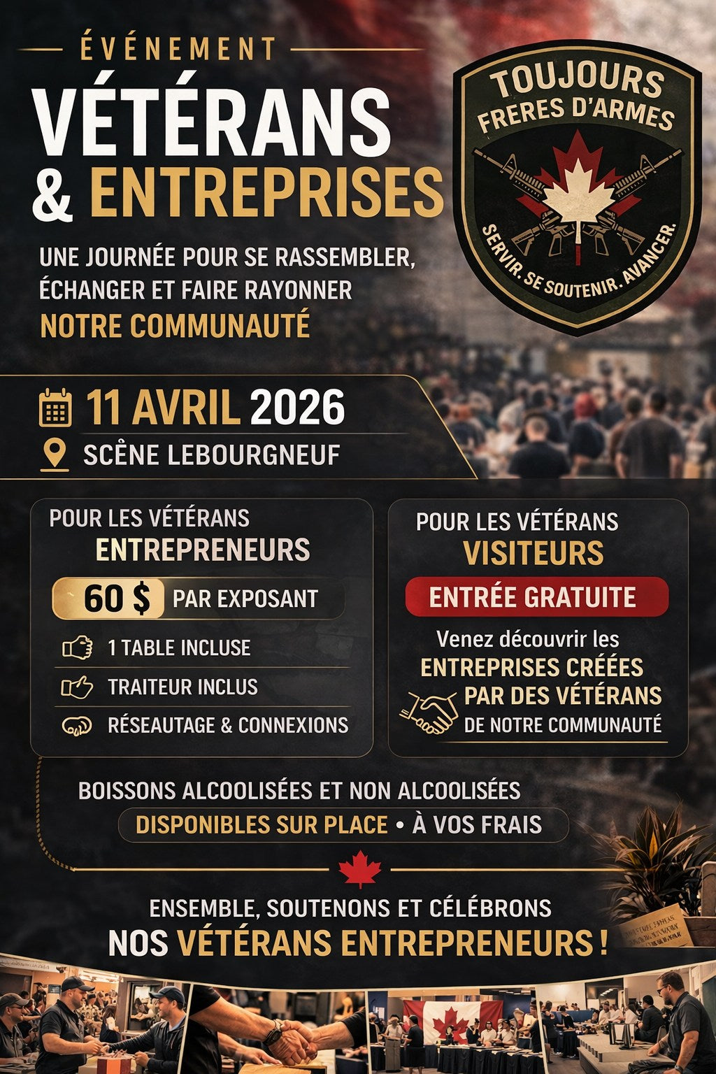Billet Exposant – Événement Vétérans & Entreprises