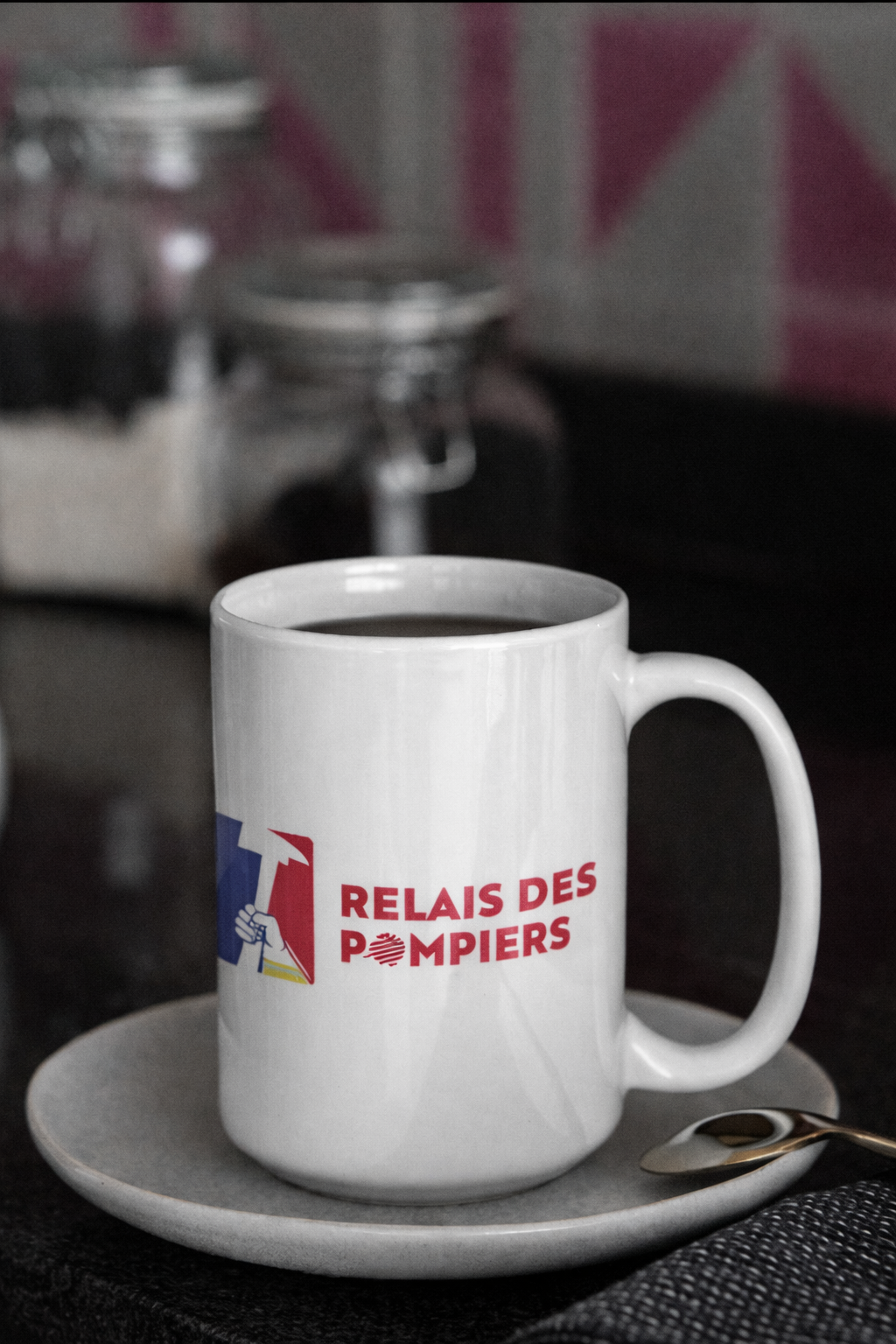 Tasse a café 15 oz Relais des pompiers