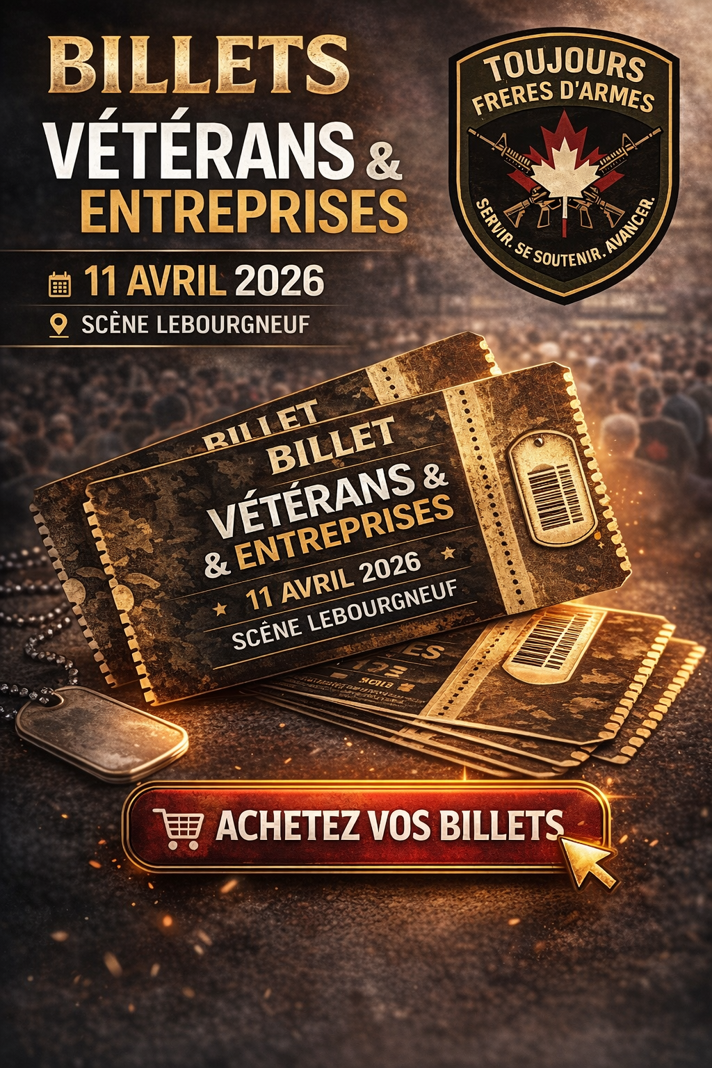 Billet Exposant – Événement Vétérans & Entreprises