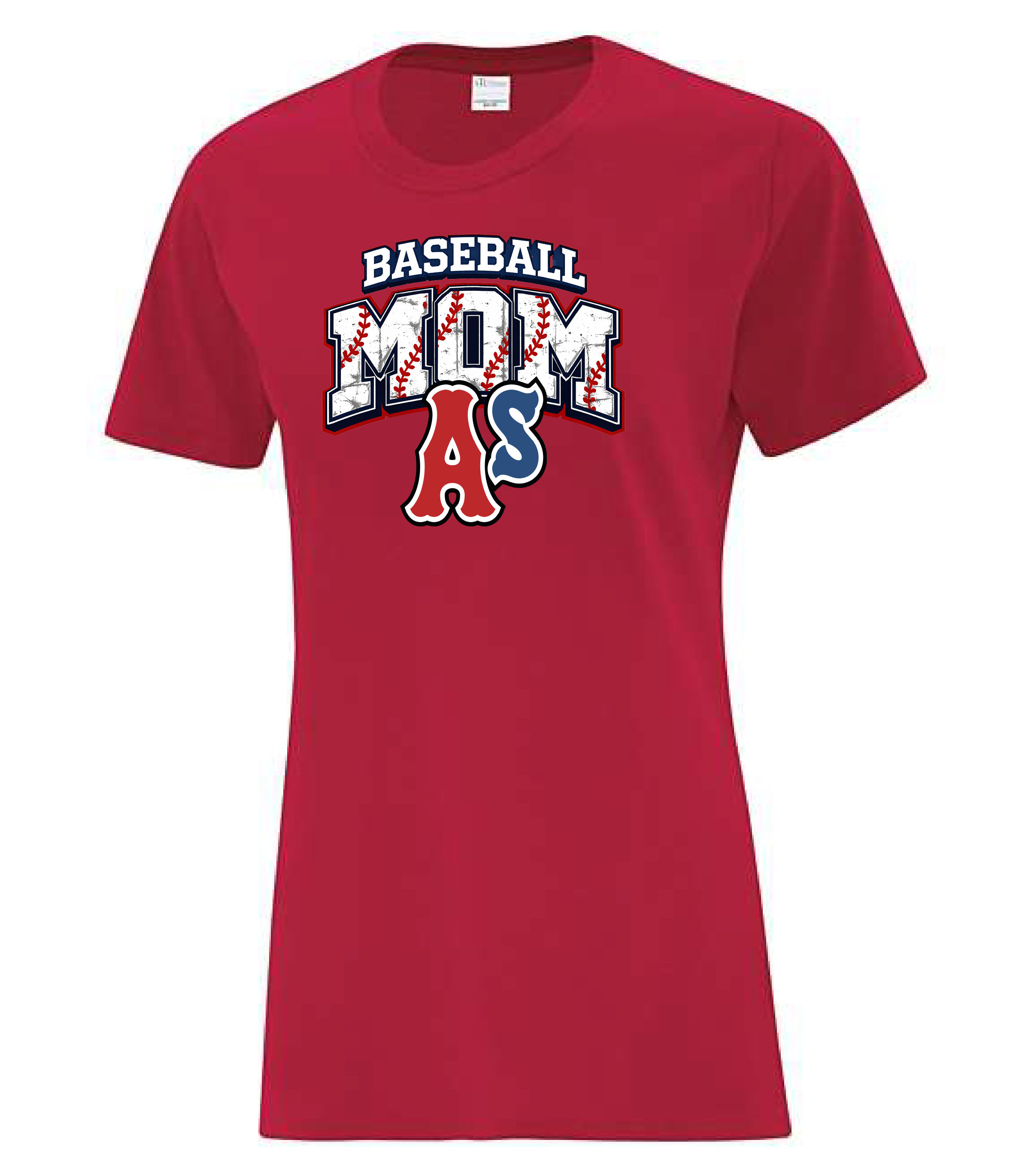 T-shirt baseball mom As du Grand Portneuf