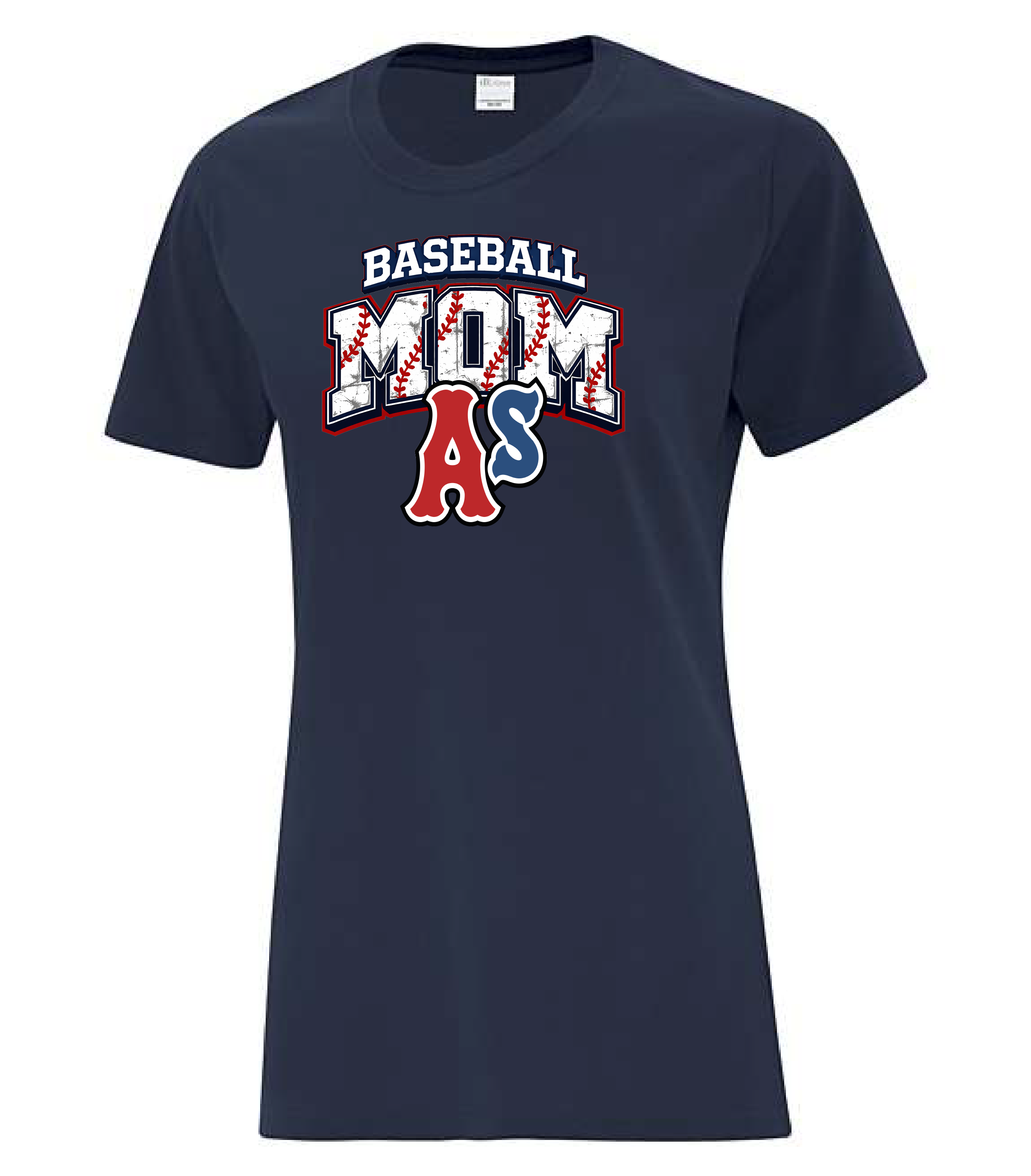 T-shirt baseball mom As du Grand Portneuf