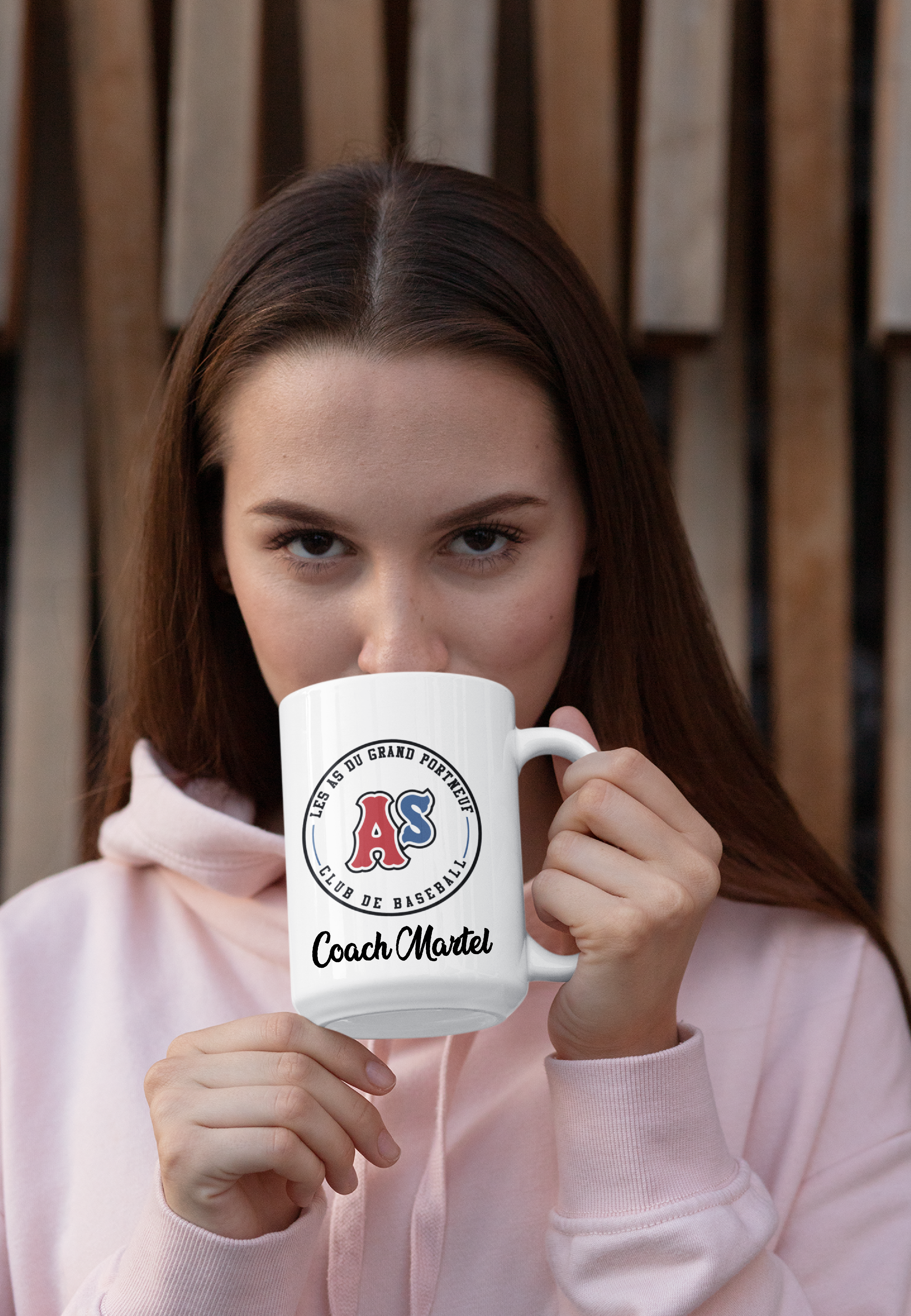 Tasse a café personalisable logo original As du grand portneuf