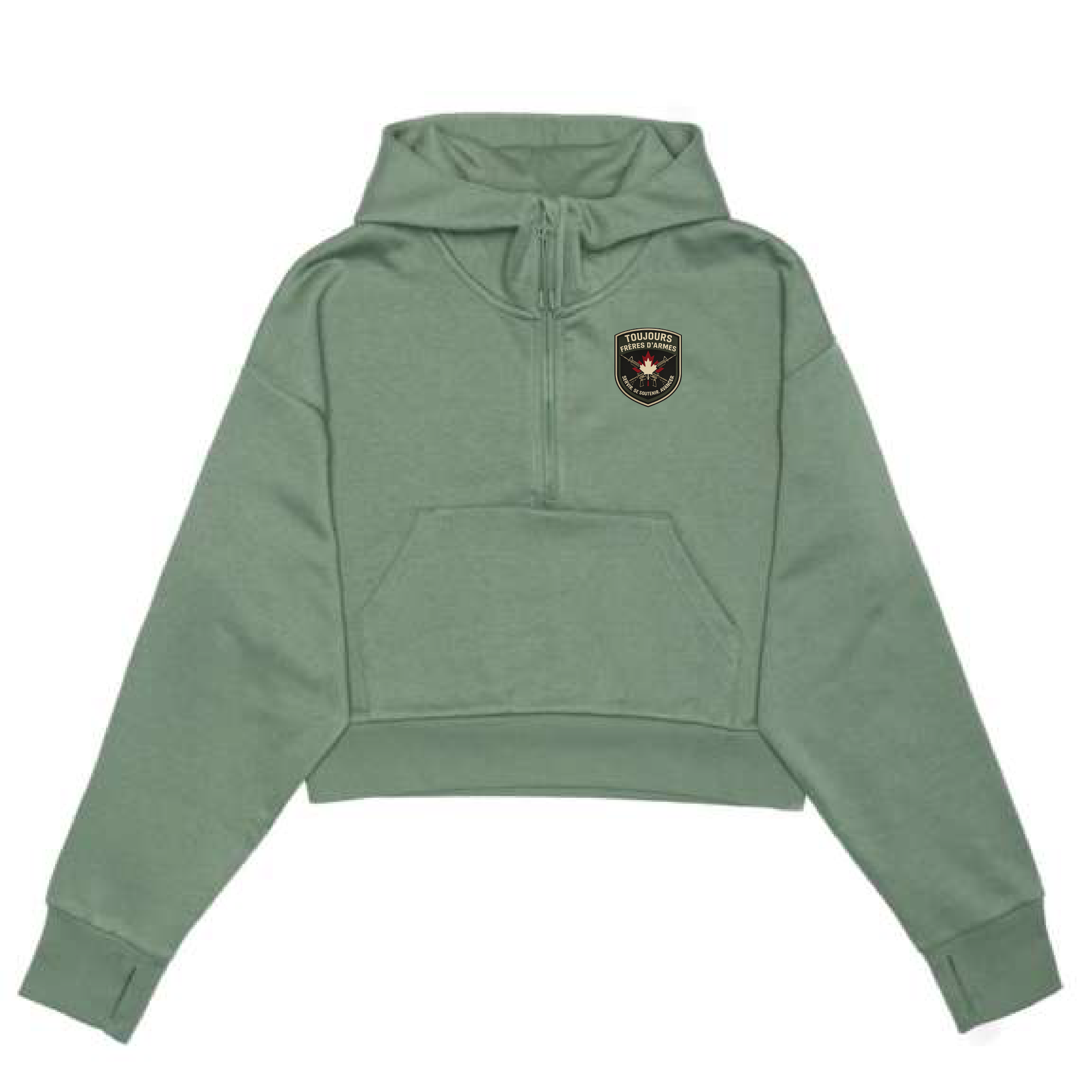 Hoodie CropTop Toujours frère d'armes