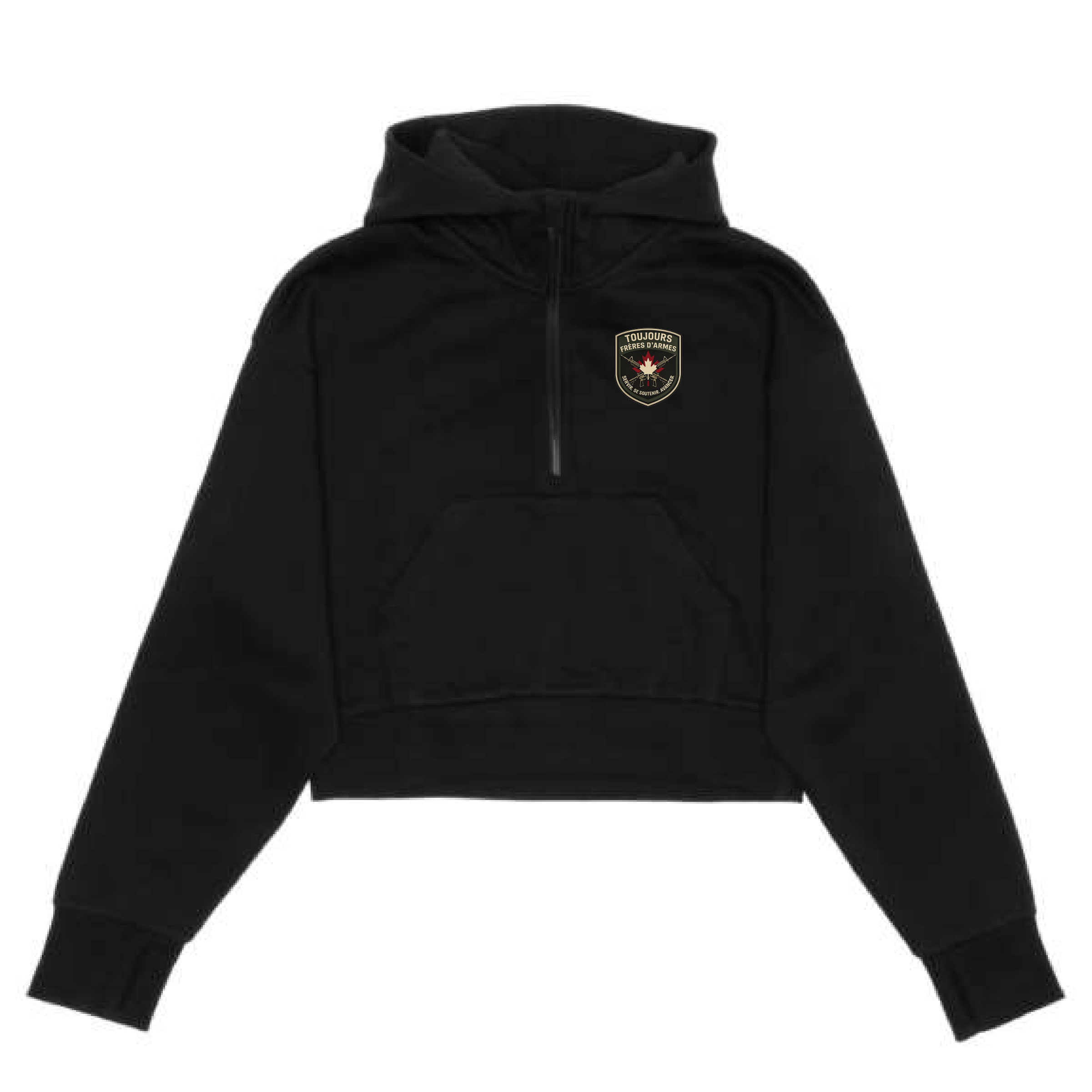 Hoodie CropTop Toujours frère d'armes