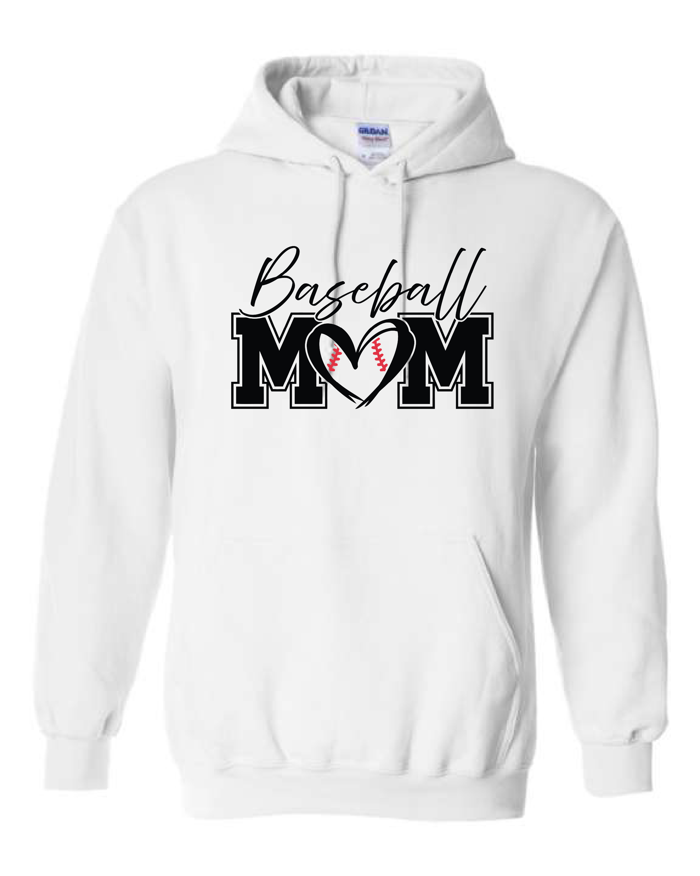 Hoodie Baseball Mom As du Grand Portneuf