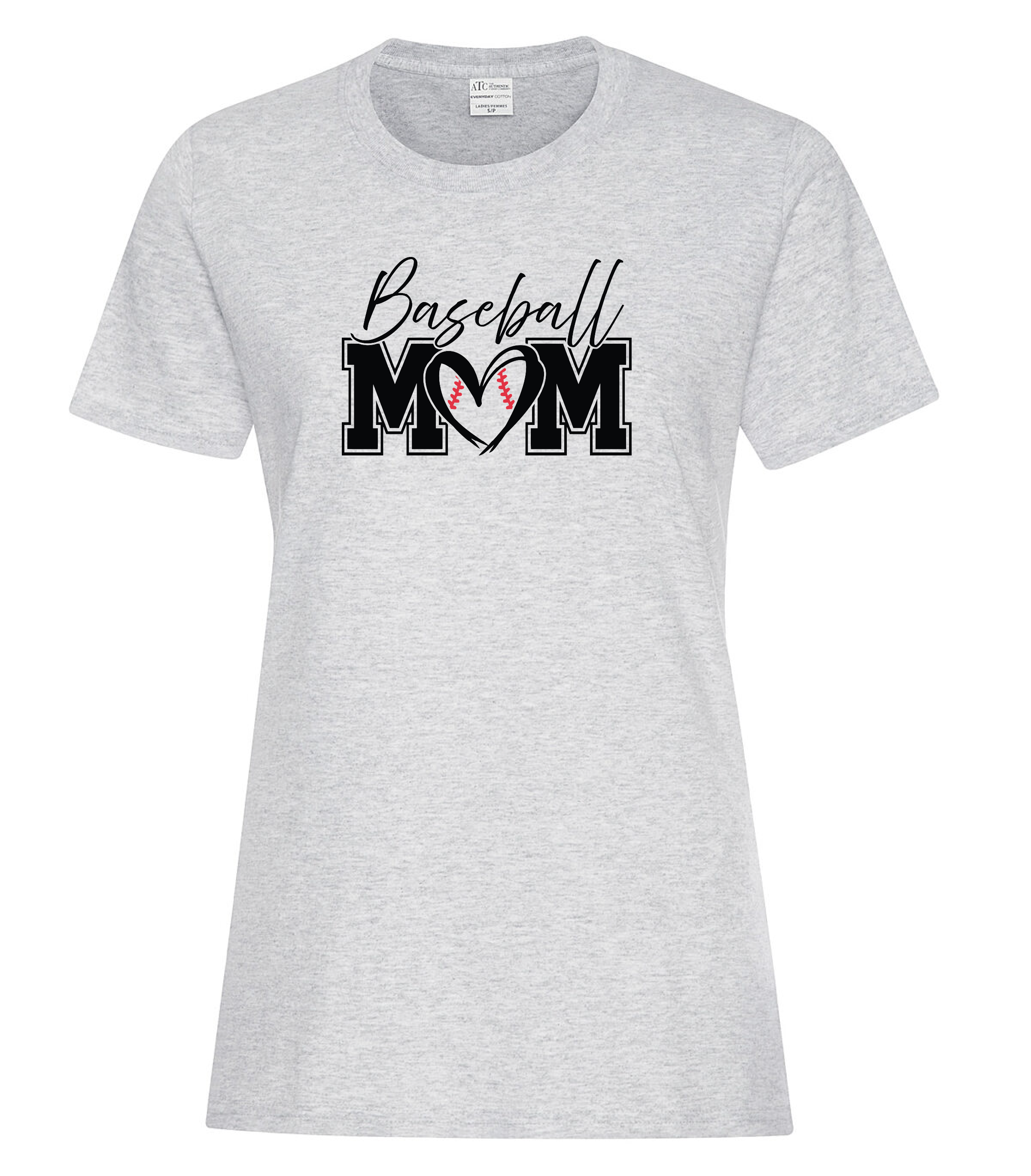 t-shirt baseball mom As du Grand Portneuf