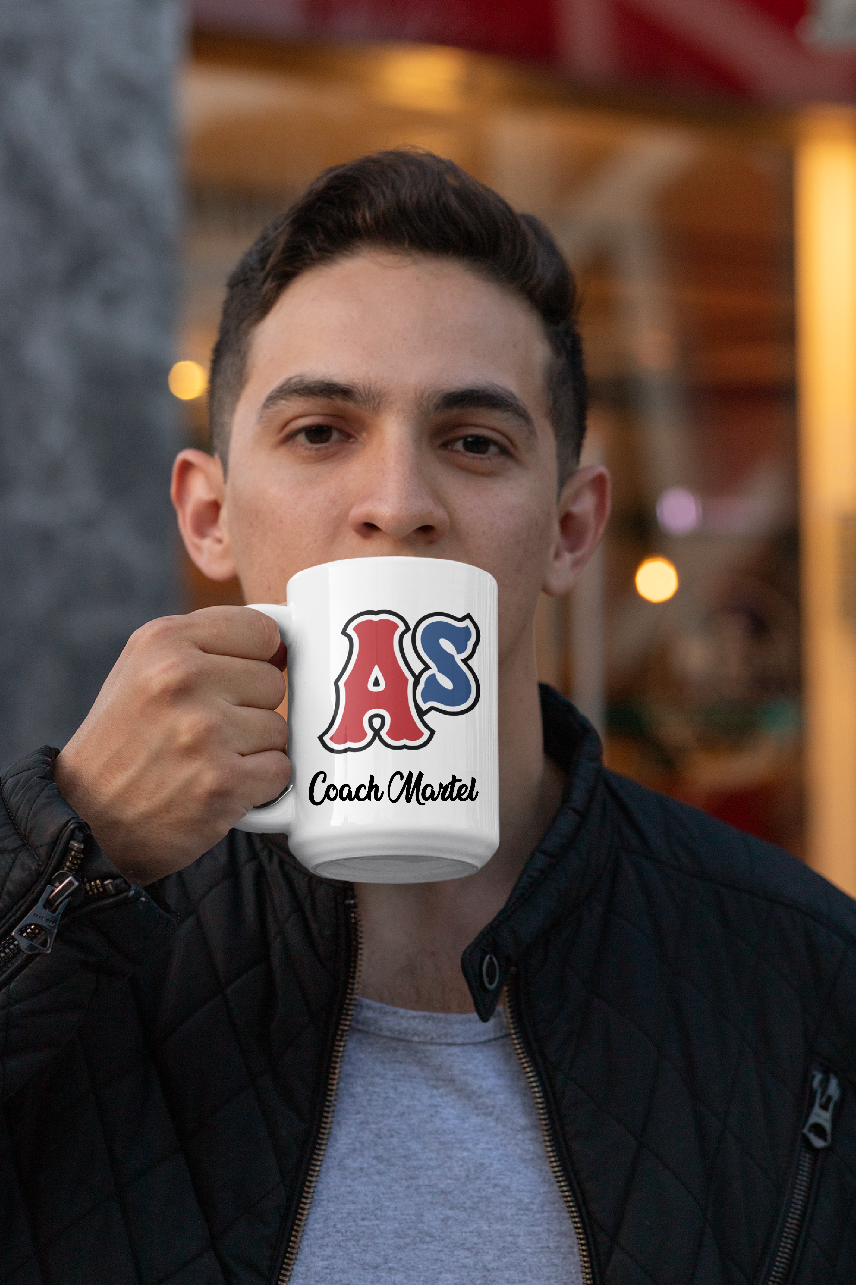 Tasse a café personalisable As du grand portneuf