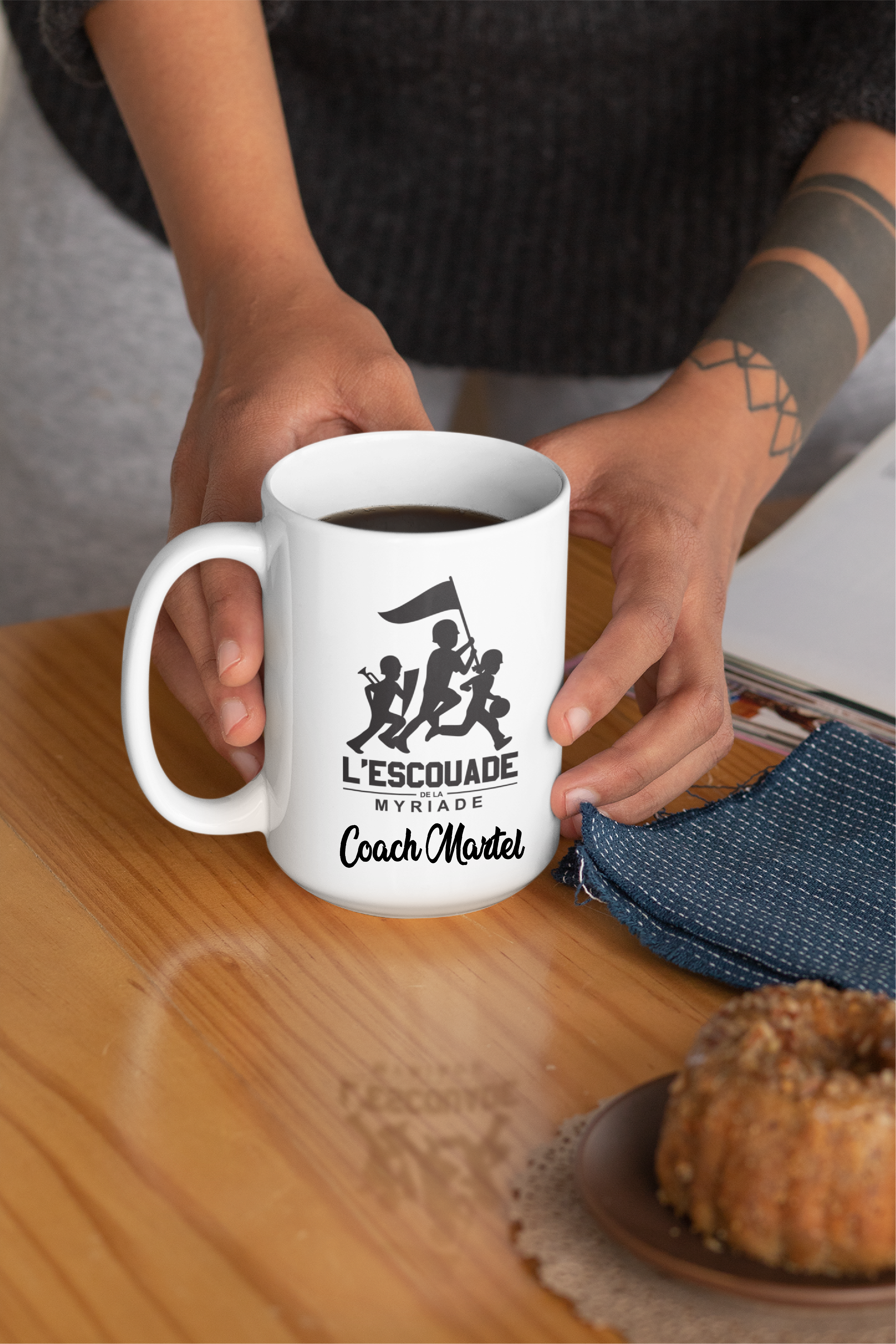Tasse a café personalisable L'Escouade de l'école de la Myriade